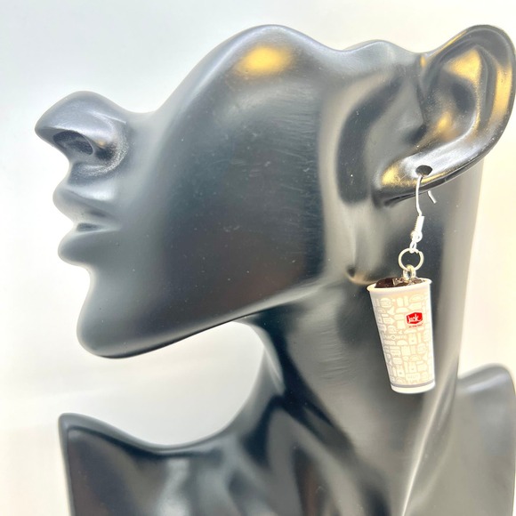 Jack In The Box Drink Earrings - Soda Earrings - Cola Earrings - Drink Earrings - Picture 7 of 8